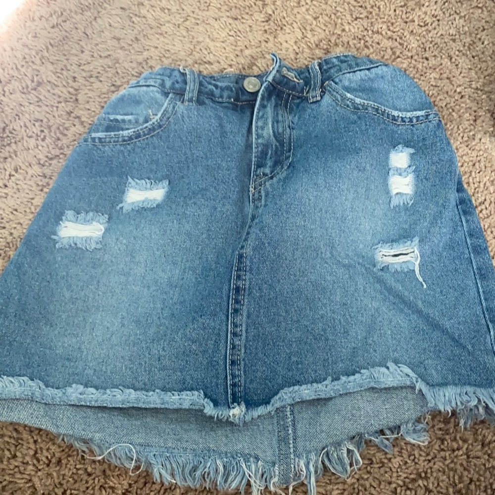 Girls Ripped Skirt
